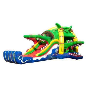 Springkussen Multiplay Krokodil Glijbaan